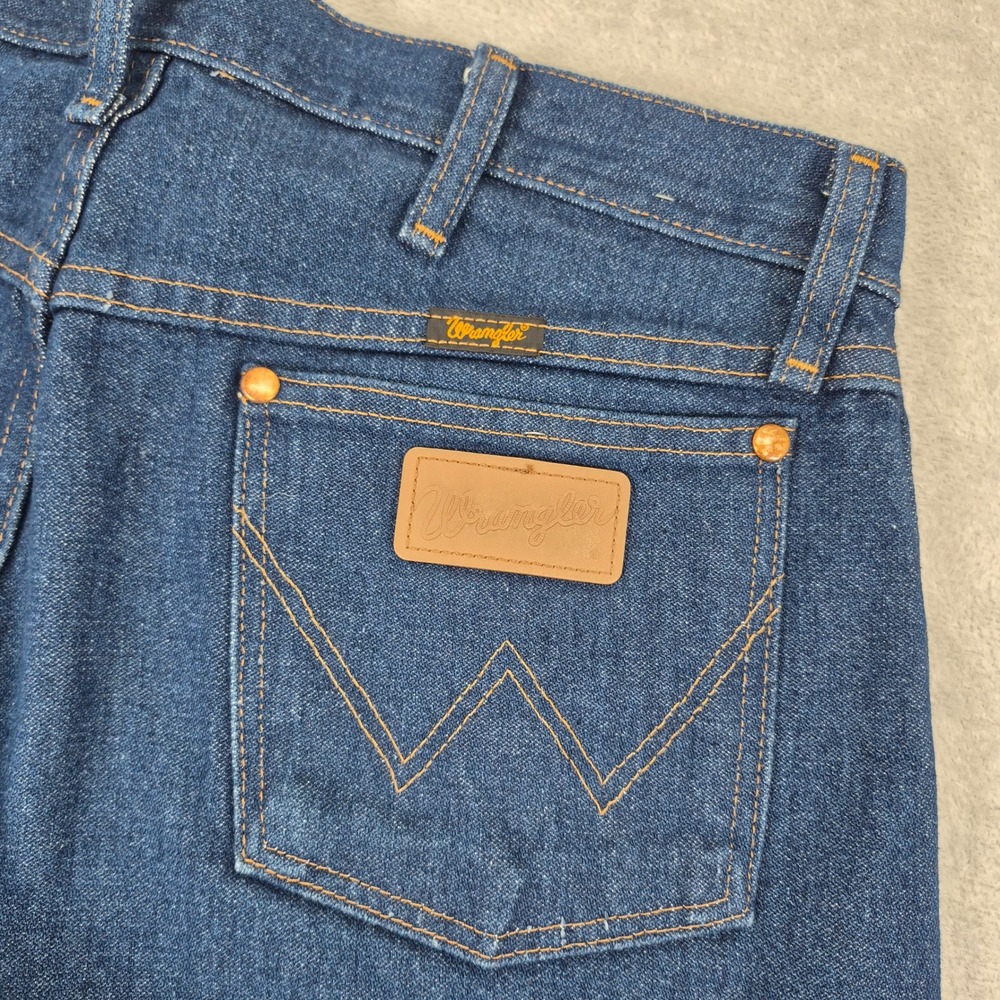 Wrangler 34x32 Cowboy Cut Original‎ Fit Jeans Mens Indigo Blue 1013MWZPW Denim